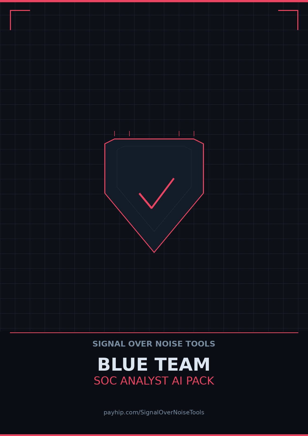 Blue Team SOC Analyst AI Pack